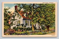 Postcard West House in Yorktown Virginia VA, Vintage Linen N12 picture