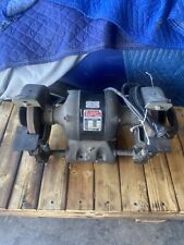 Vintage Atlas Super Power 1/3 hp cast iron bench grinder heavy duty Made In USA picture