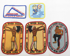 Vintage Ten Mile River Scout Camps Greater New York Council Patch Lot of 5  AL picture