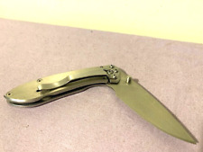 Buck 327 Nobleman Framelock Stainless Steel Silver Folding Knife -- Excellent picture