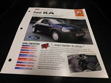 1996+ Ford KA Spec Sheet Brochure Photo Poster picture