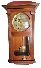 Gustav Becker Clock Silesia Wall P 42 1920s 8 Day Hour& half Gong Refurbished picture