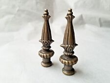Pair Of Cast Bronze Lamp Finials, High End Designer, Quantity Available, 3 1/4