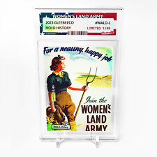 WOMEN'S LAND ARMY Holographic Card 2023 GleeBeeCo #WALD-L LIMITED to /49 picture