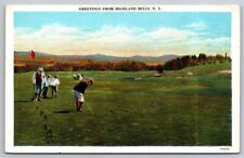eStampsNet - Greeting from Highland Mills NY Golf Course 1939 Postcard  picture