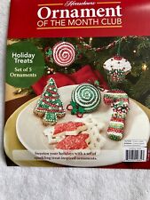 Herrschners Ornament Kits, Christmas ornaments, set of 5, picture