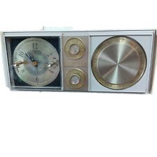1960s Zenith Snooz Alarm Clock Works White Tube Radio Not Change Station l624W  picture