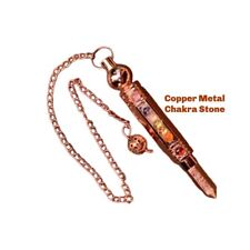 Copper Pendulum, Copper Dowsing Pendulum, Spiritual Energy Conductive Chain for  picture