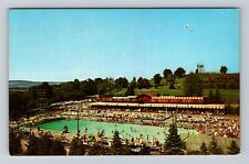 Grossinger NY-New York, Outdoor Pool And Cabanas, Grossingers, Vintage Postcard picture