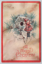 A Merry Christmas Greetings Divided Back Postcard picture