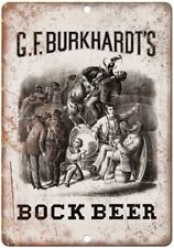Bock Beer GF Burkhardt's Man Cave Décor Reproduction Metal Sign E218 picture