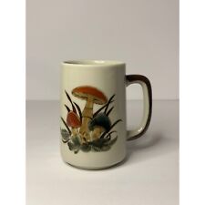 VTG 1970's Mushroom Mug Stoneware Tea Coffee Cup Mid Century Modern Style picture