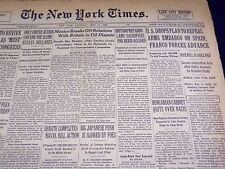 1938 MAY 14 NEW YORK TIMES - U. S. DROPS PLAN TO REPEAL ARMS EMBARGO - NT 2414 picture