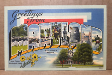 Postcard MD Greetings from Maryland Multi View Large Letter picture