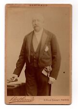 CIRCA 1880s CABINET CARD BERTHAUD FELIX FAURE PRESIDENT OF FRANCE PARIS picture