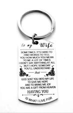 To My Wife LOVE QUOTE HOT Keychain picture