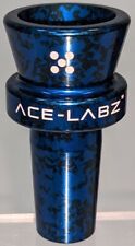 Ace-Labz TITAN-BOWL 14mm Metal Unbreakable Slide 5 Hole Stem Blue Camo picture