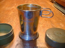RARE 1930's The Home Insurance Co. Telescoping Cup With Gold Plated Interior picture