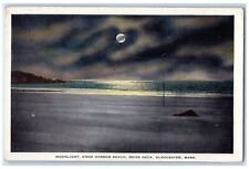 c1940 Moonlight Good Harbor Beach Brier Neck Gloucester Massachusetts Postcard picture