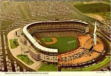 Anaheim, CA California  ANAHEIM STADIUM~Angels Baseball Game AERIAL 4X6 Postcard picture