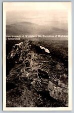 From Summit of Whiteface Mt. Terminus of Highway. NY Photo Postcard RPPC picture