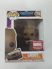 Funko POP Guardians of the Galaxy Vol.2 Groot (Mixed Tape) #260 Collector Corps picture