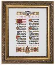 Ornate Gold Tone Finish A House Blessing Primm Framed Inspirational Print, 13 In picture