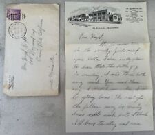 Vintage Handwritten Letter to Mrs. Hazel Kight El Navajo Fred Harvey w/ Envelope picture