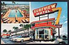 Daytona Beach Florida Surfview Motel 1960's Vintage Unused Photo Postcard RPPC picture