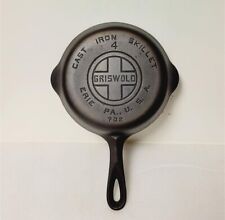 GRISWOLD Cast Iron Skillet #4 No 702 Erie PA USA Restored picture