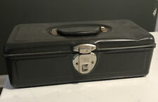 Vintage Metal Union Steel Utility Chest Tackle Tool Work Box Kit Lock Key Gray picture