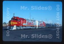 Original Slide ATSF Santa Fe FP45U 100 & 1 W/Business Train Phoenix AZ 1990 picture