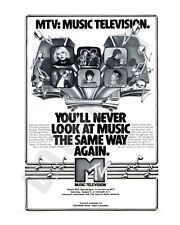 1980s MTV Music Television Press Promo Newspaper Magazine Ad 8x10 Photo WAY COOL picture