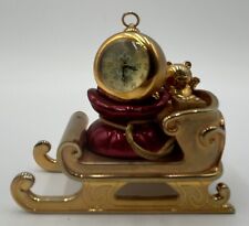 Bulova Holiday Sleigh #B0405 Mini Boutique Collectible Bulova Clock-Untested picture