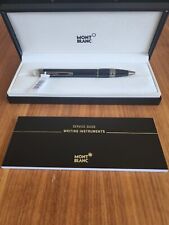 $520 New 100% Auth Montblanc Meisterstück Black Resin Ballpoint Pen 105657 picture