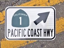 PACIFIC COAST HIGHWAY road sign PCH HWY 1 California Hwy 1  12