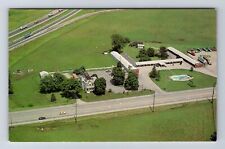 Milan OH-Ohio, Aerial Homestead Inn Motels, Advertisment, Vintage Postcard picture