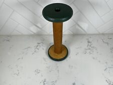 Vintage Large 9.25” Wooden Industrial Textile Bobbin Spool Sewing Wood - Used #2 picture