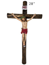 Jesus Christ Crucifix Red Clothe 28
