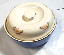Vintage Hall's Superior Quality Kitchenware Royal Rose Covered Casserole Dish picture