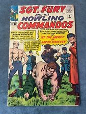 Sgt Fury and His Howling Commandos #5 1963 Marvel Comic Book Kirby GD/VG picture