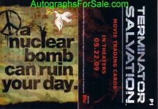 Terminator Salvation movie 2008 2009 Topps promo trading card P1 NrMt-Mt+ picture