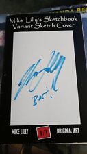 RARE,BLANK COVER, MIKE LILLY'S SKETCHBOOK VARIANT SKETCH COVER , 2009, SIGNED picture