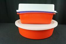 Vtg Tupperware Keep Tabs Extra Large Container 2060 & Retangler Container 3082 picture