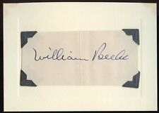 William Beebe d1977 signed autograph auto 3x5 Cut Naturalist Explorer & Author picture