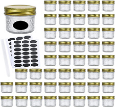 Glass Jars with Regular Lids,Mini Wide Mouth Mason Jars, 4 ounces picture