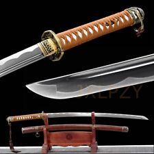 Handmade Military Japanese Command Sword Samurai Katana 1095 Carbon Steel Blade picture