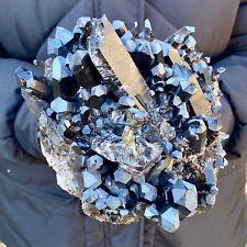 6LB Natural Tea black Crystal quartz Cluster Mineral Specimen Healing reiki picture