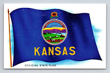 Kansas Official State Flag Kansas KS Postcard picture