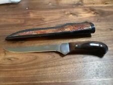 DON LOZIER KNIVES CUSTOM FIXED BLADE NICE HANDLE W/ SHEATH well-known picture